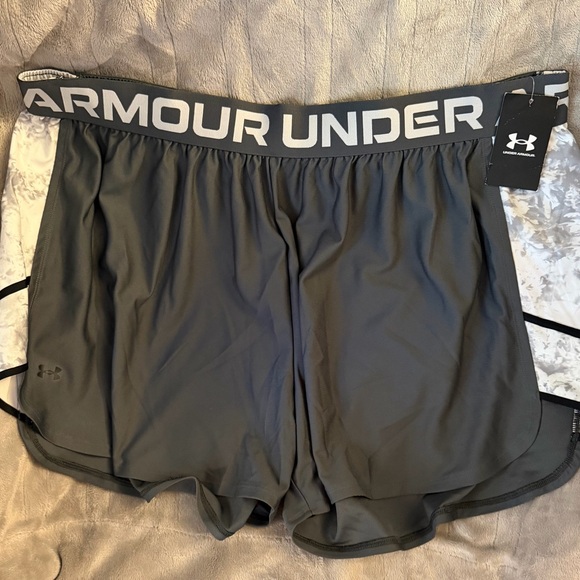 Under Armour Pants - Under Armour Women's Gray Athletic Shorts